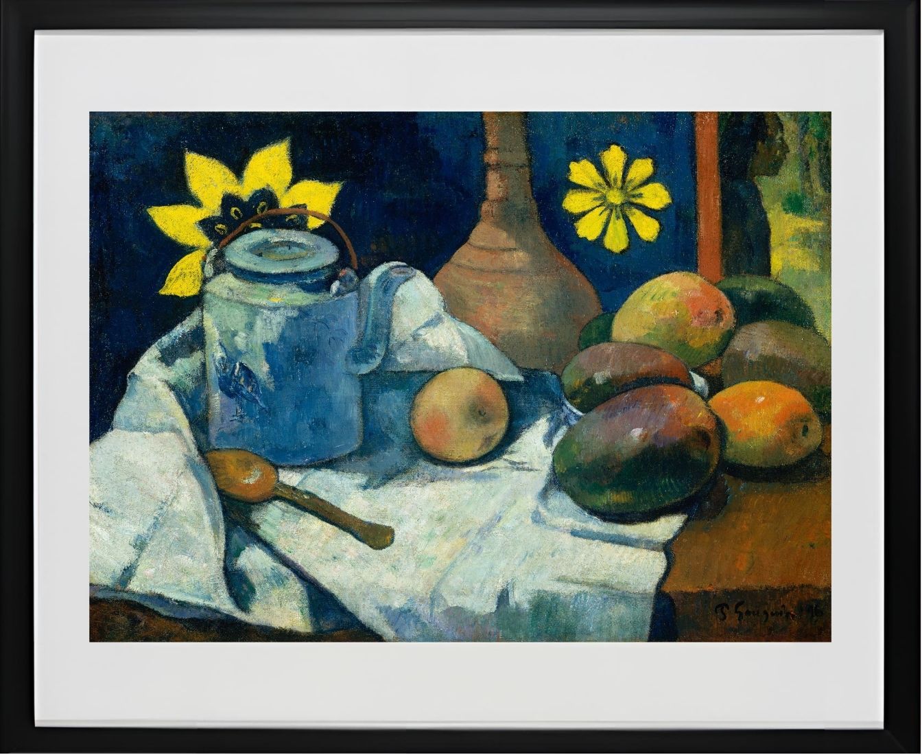 Still Life with Teapot and Fruit