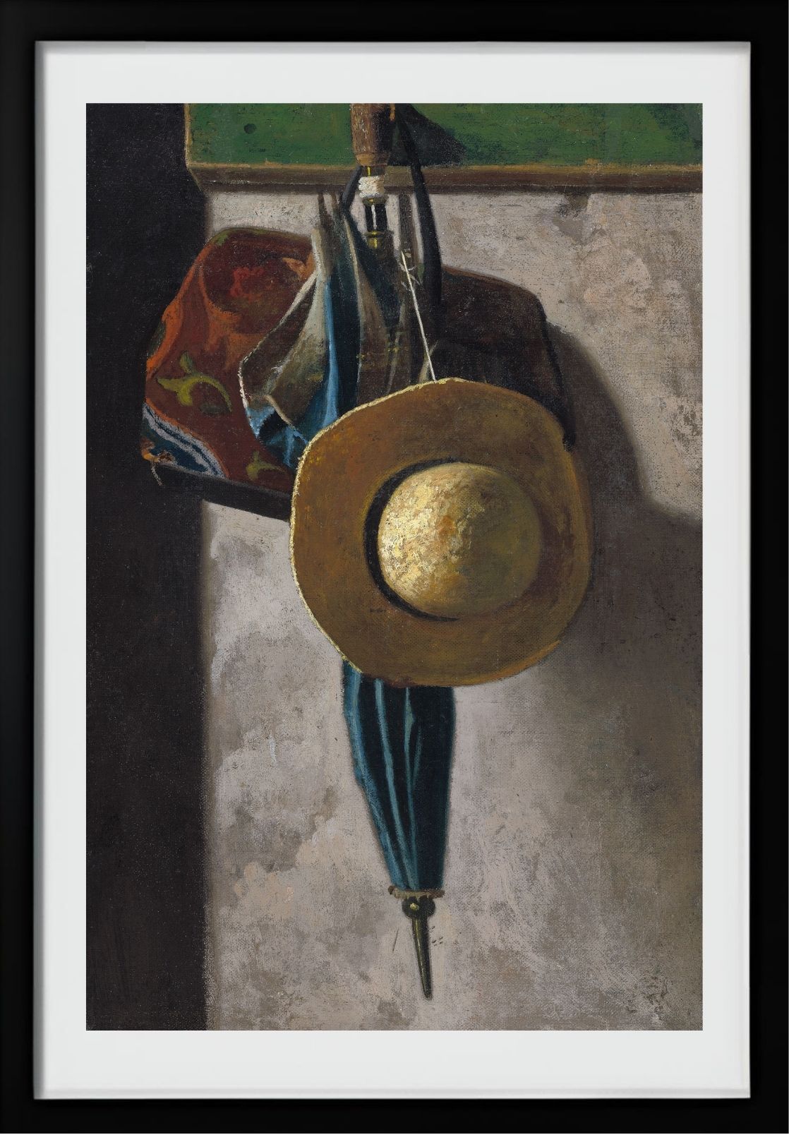 Straw Hat, Bag and Umbrella