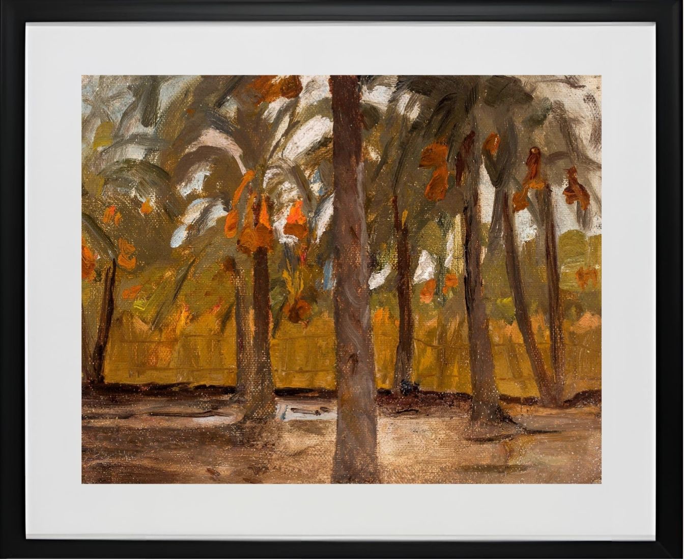 Egyptian palm forest. From the journey to Egypt