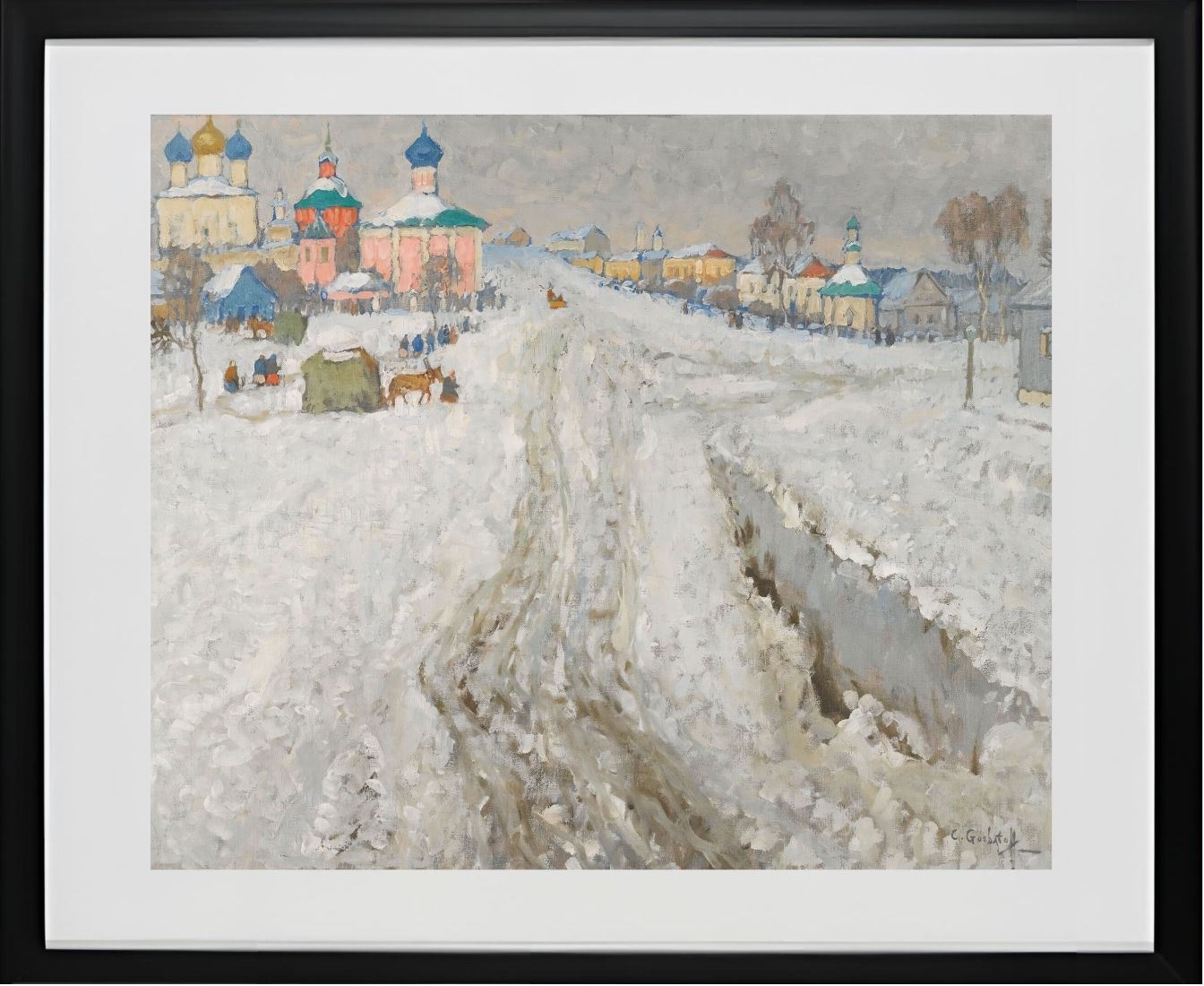Russian Town Under The Snow
