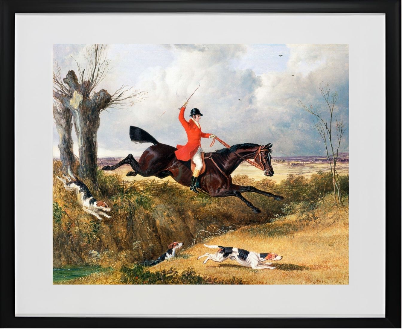 Foxhunting - Clearing a ditch