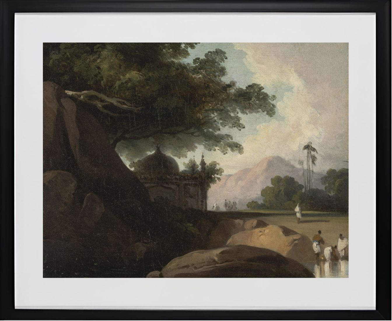 Indian Landscape with Temple