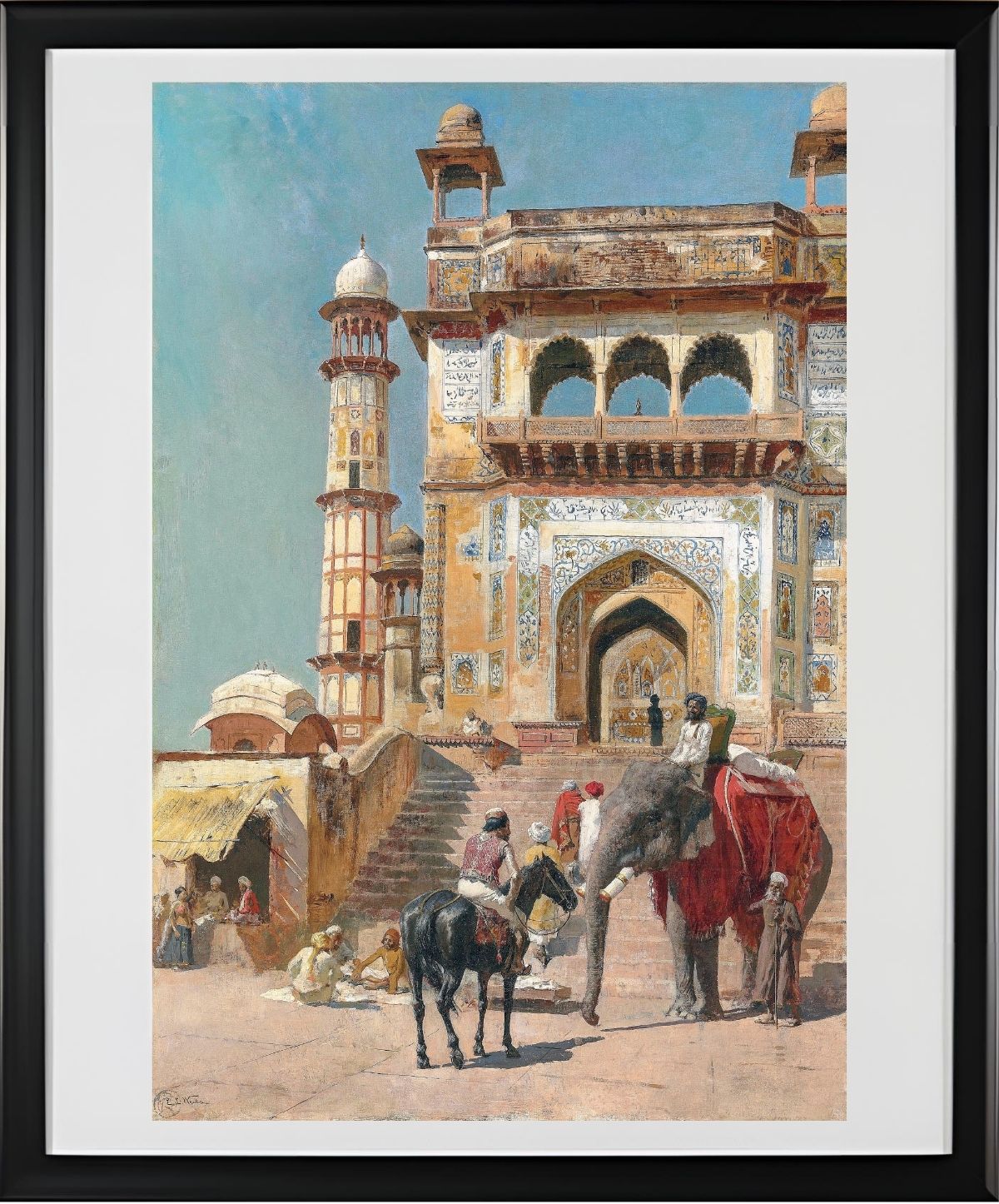 Before the great Jami Masjid mosque, Mathura, India