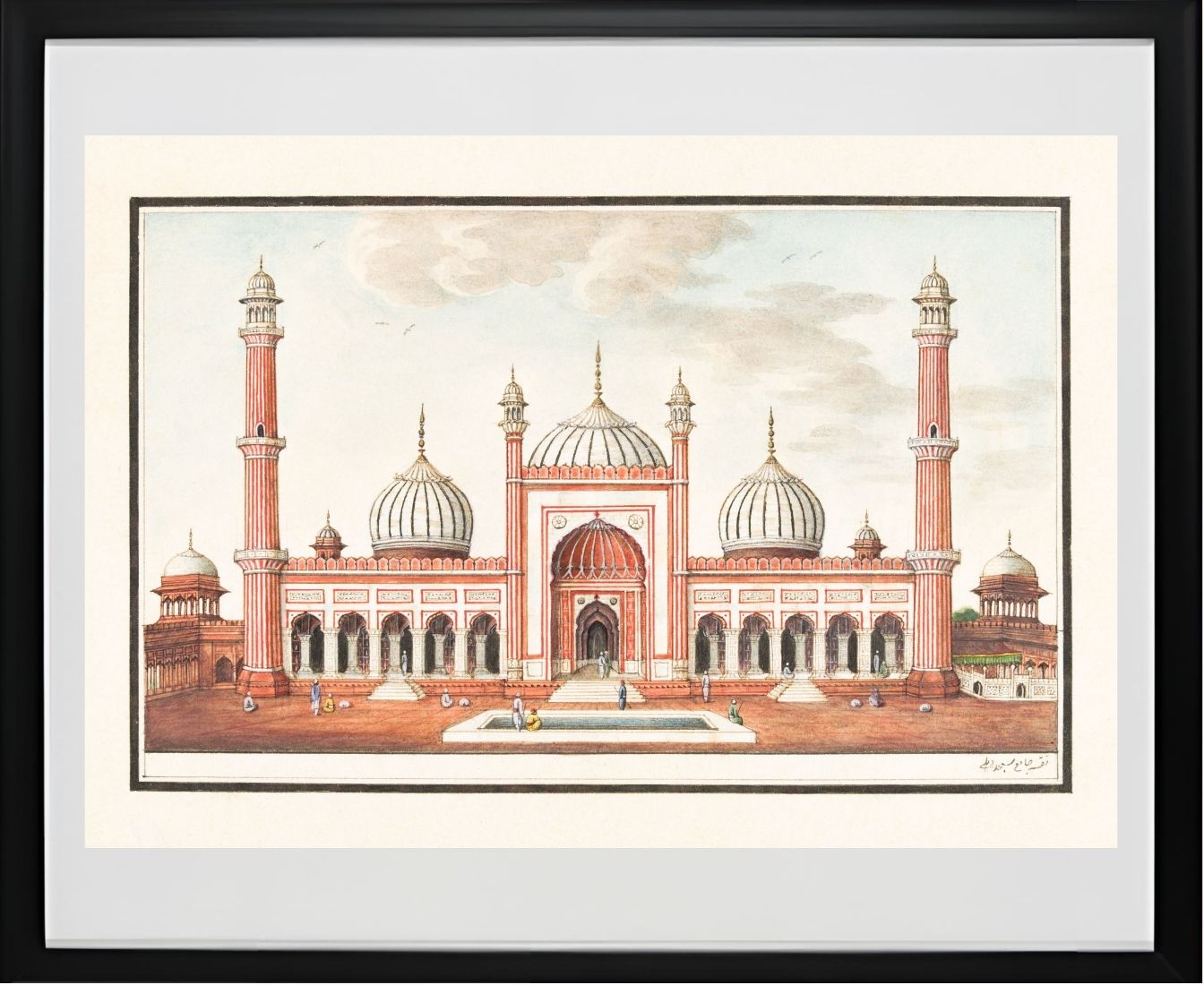 The Jami Masjid, Prayer Court, Delhi