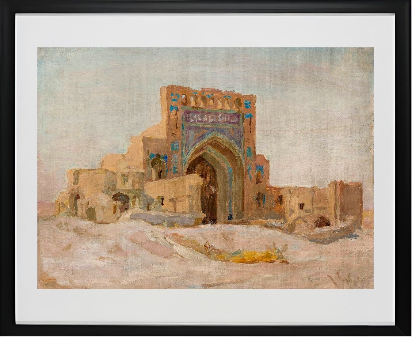 Old Persian mosque. From the journey to Turkestan