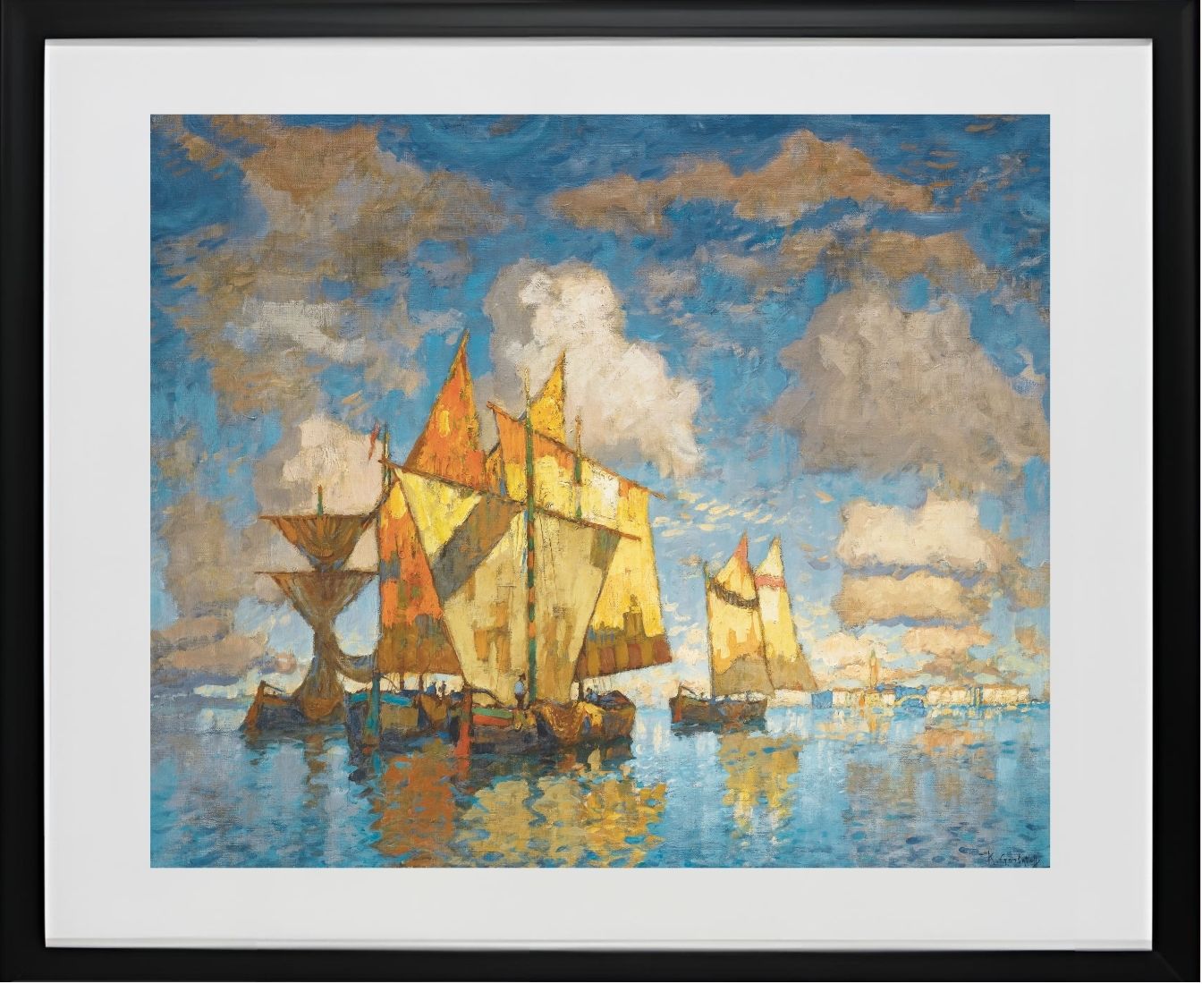 Fishing Boats In The Lagoon, Venice