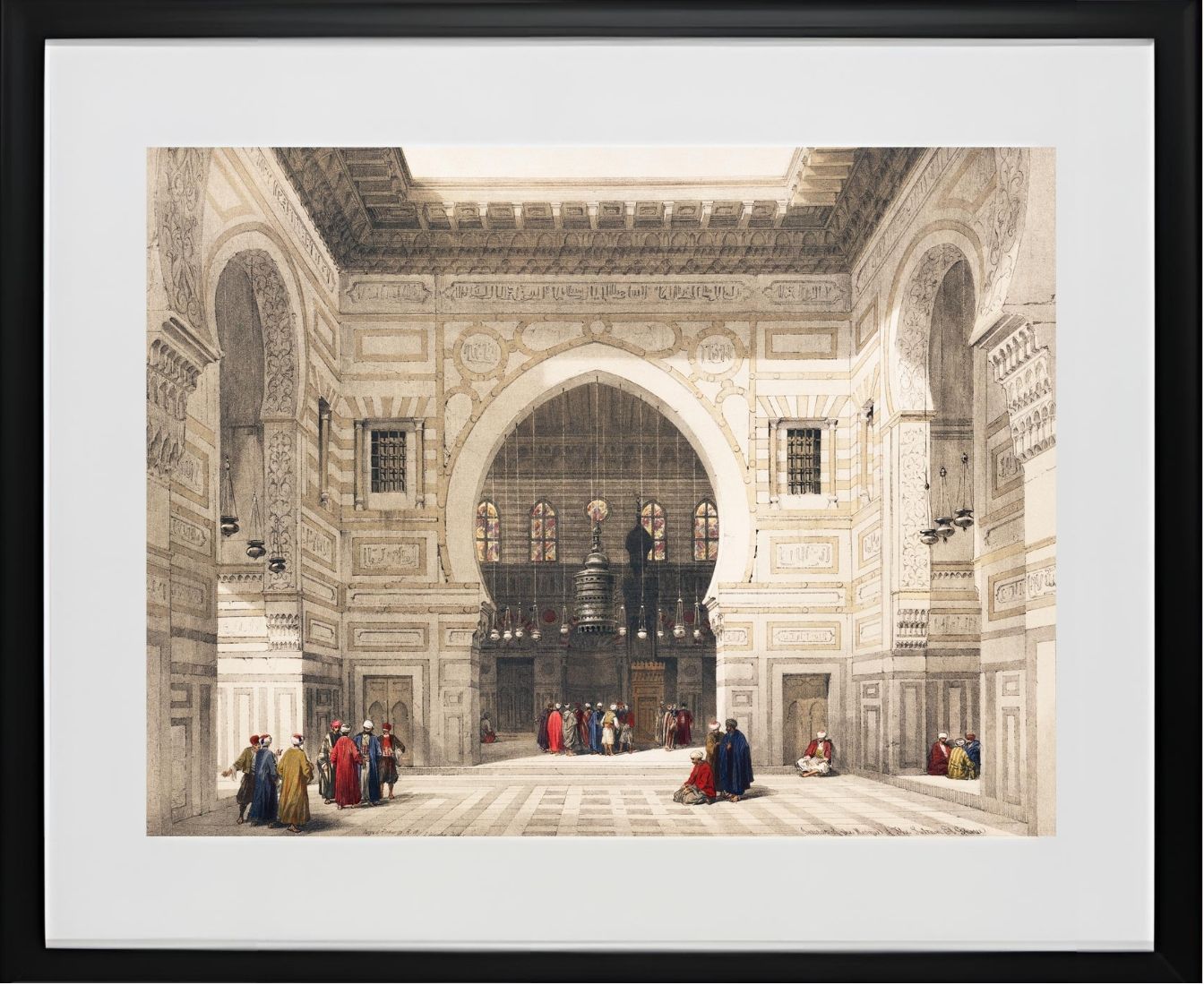 Interior of the mosque of the Sultan the Ghoree