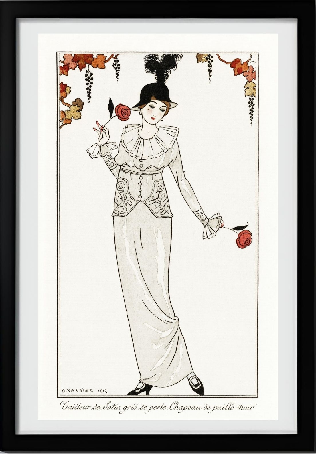 Tailleur de Satin Gris