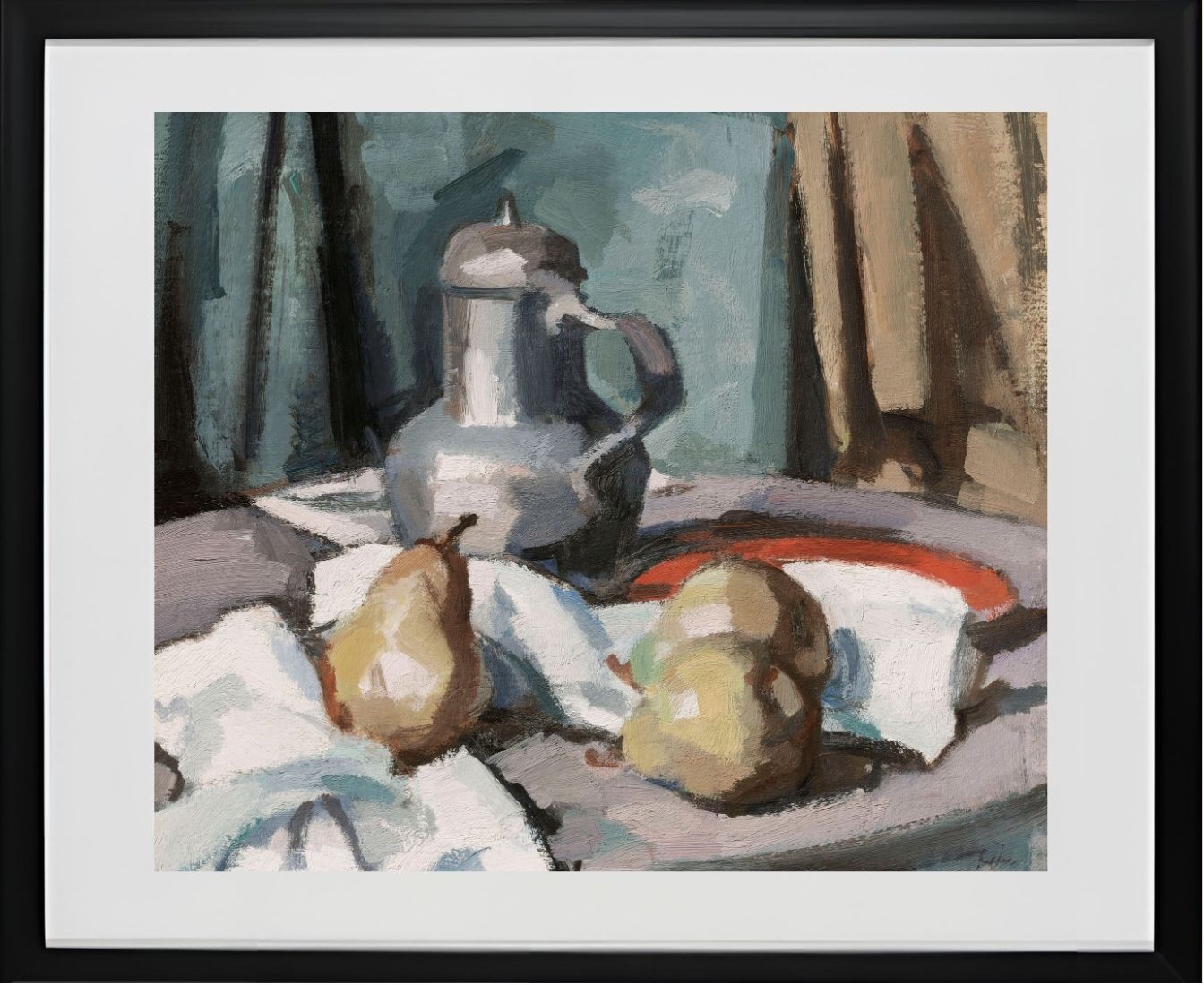 Pewter Jug and Pears