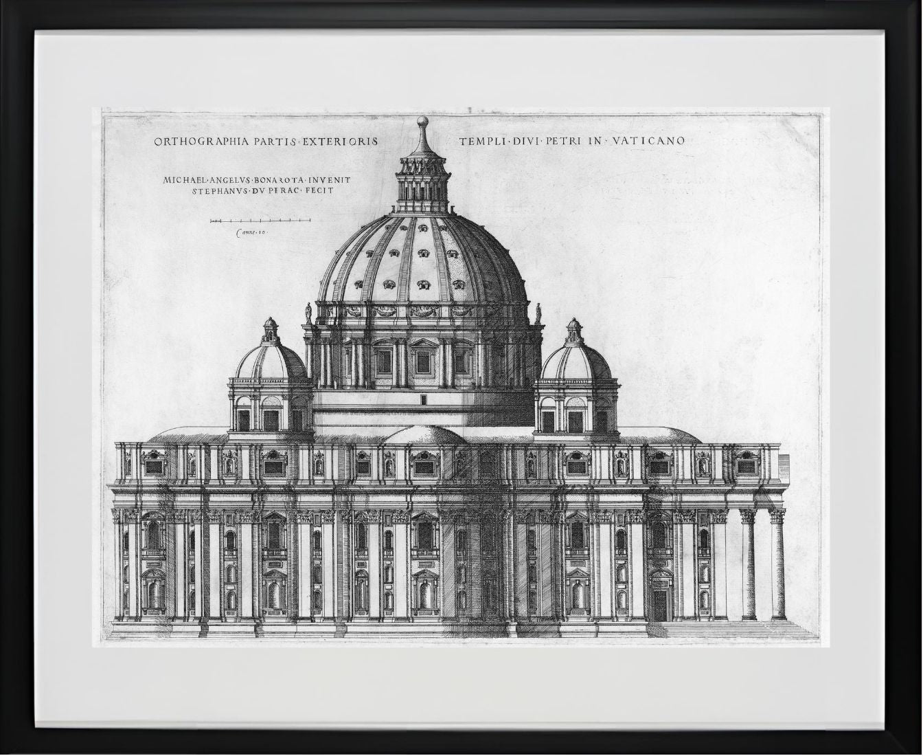 Elevation Showing the Exterior of Saint Peter's Basilica from the South as Conceived by Michelangelo