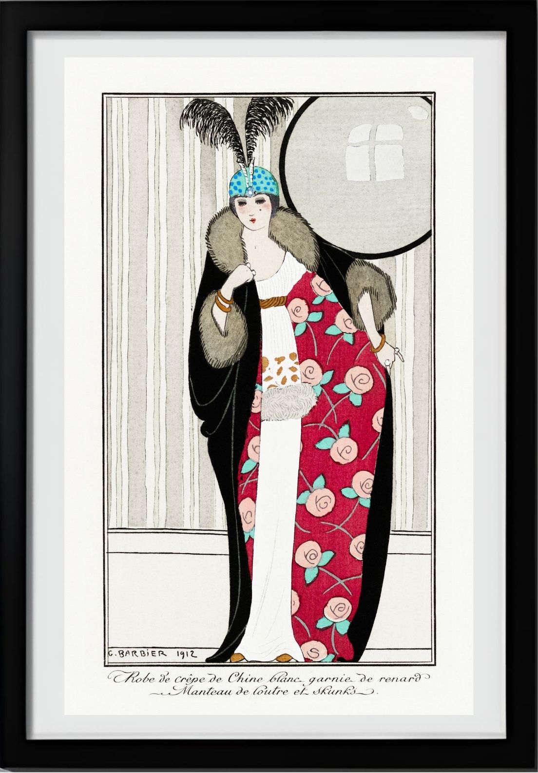 Robe de Crêpe de Chine Blanc