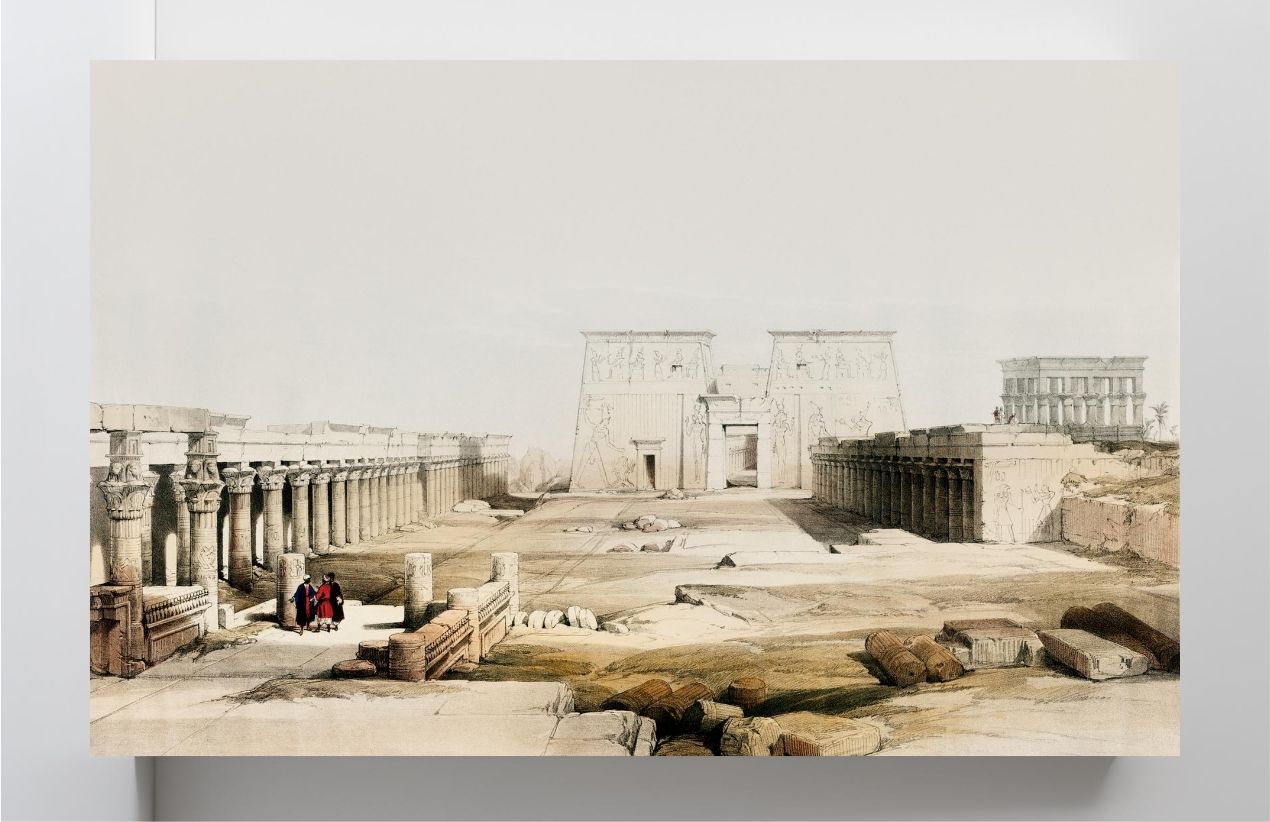 Grand approach to the Temple of Philae Nubia