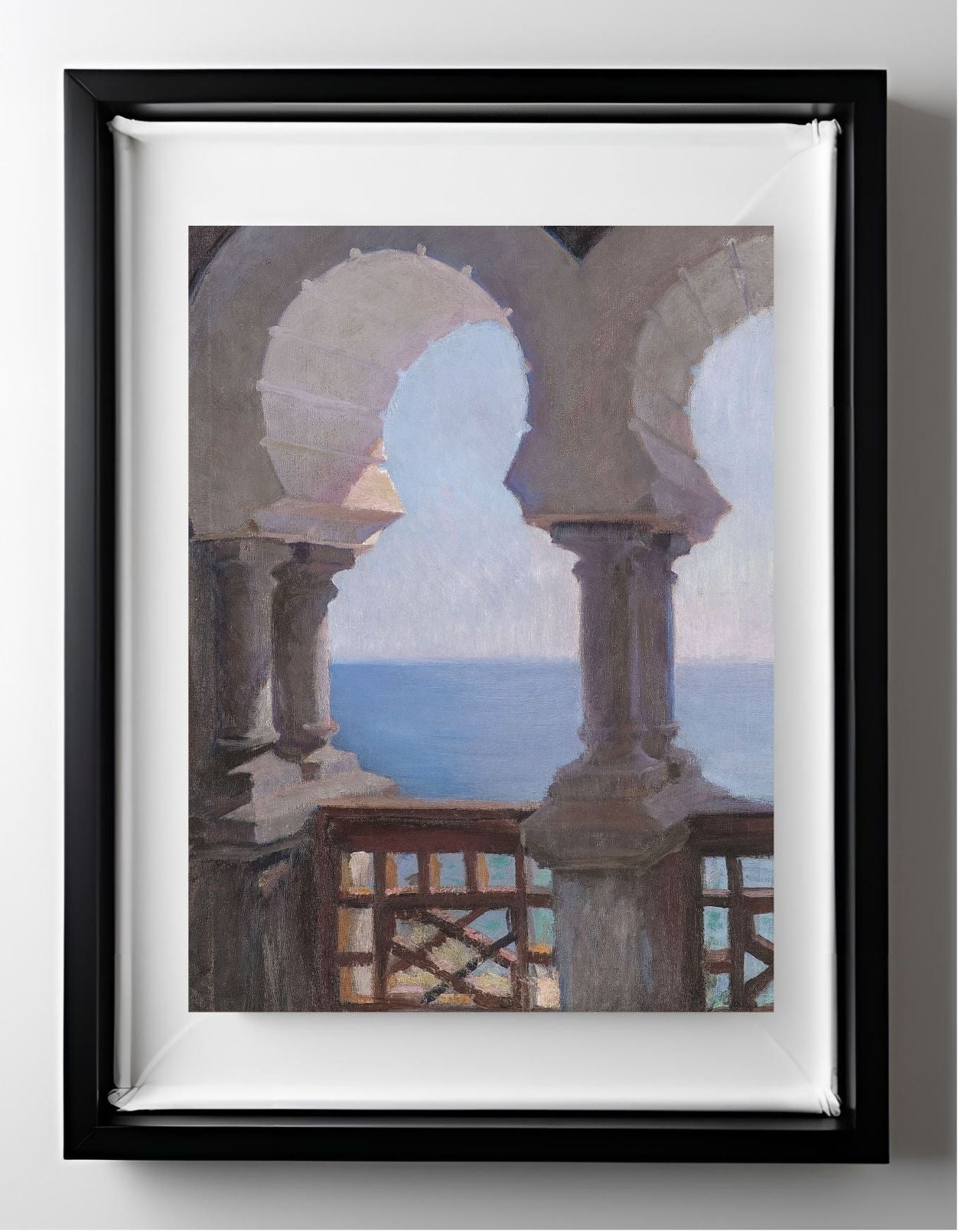 Moorish porch of the Bakhchi-Dere villa in Yalta. From the journey to Crimea