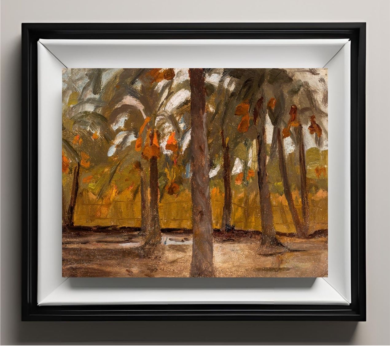 Egyptian palm forest. From the journey to Egypt