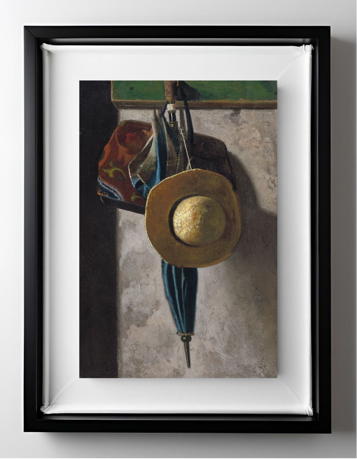 Straw Hat, Bag and Umbrella