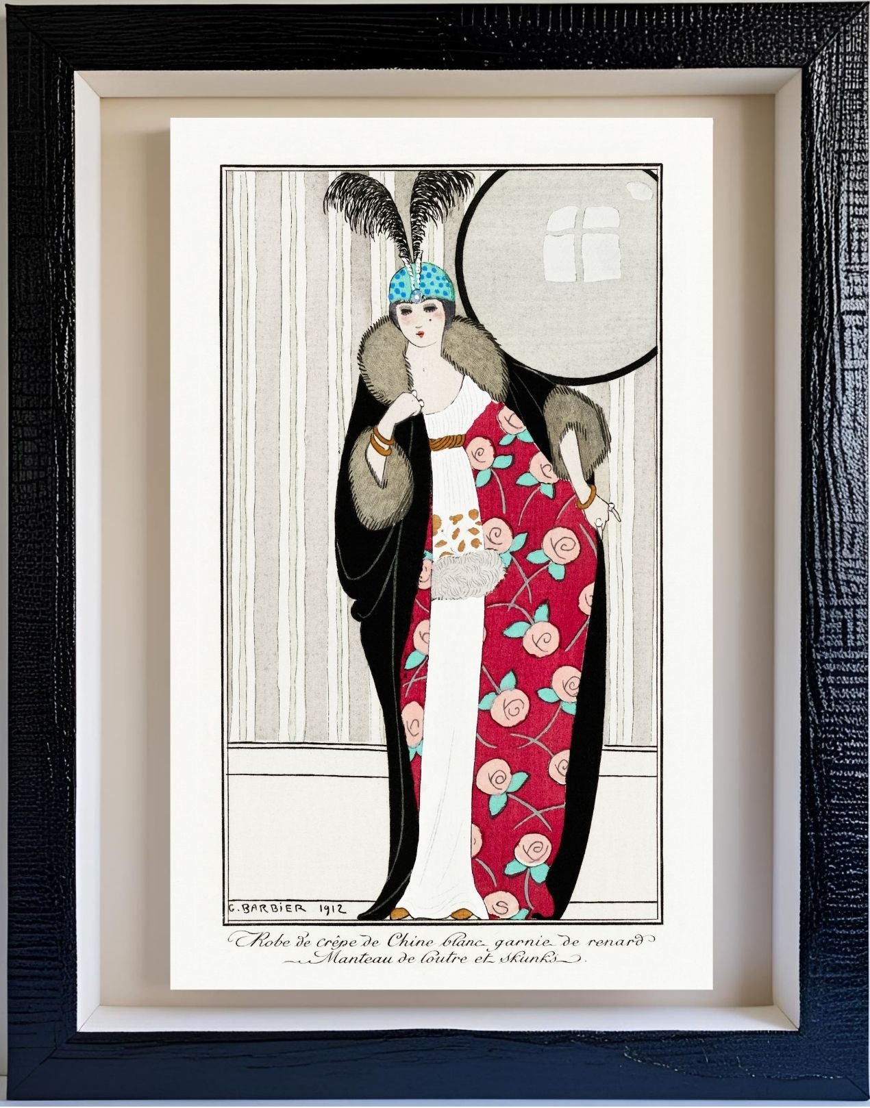 Robe de Crêpe de Chine Blanc
