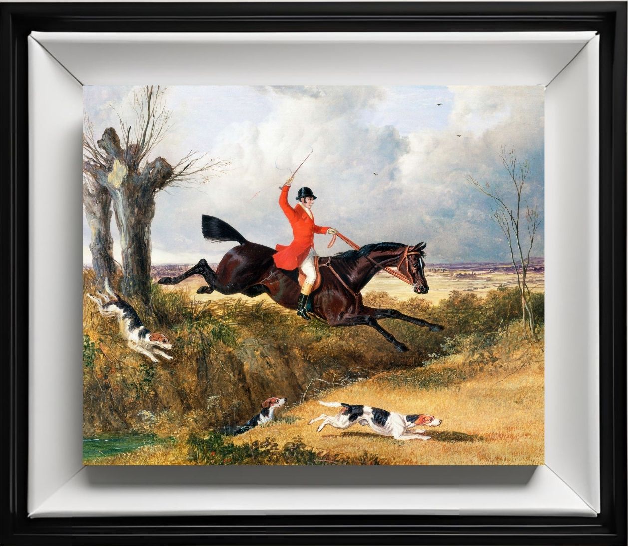 Foxhunting - Clearing a ditch
