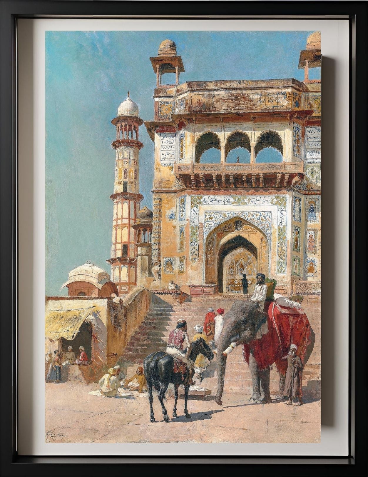 Before the great Jami Masjid mosque, Mathura, India