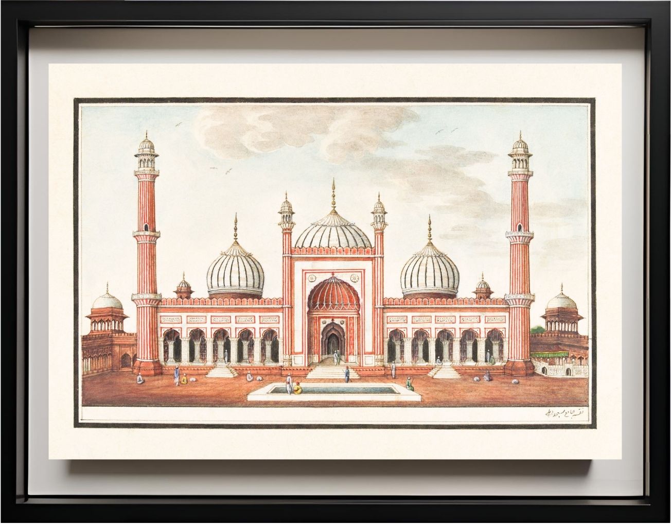 The Jami Masjid, Prayer Court, Delhi