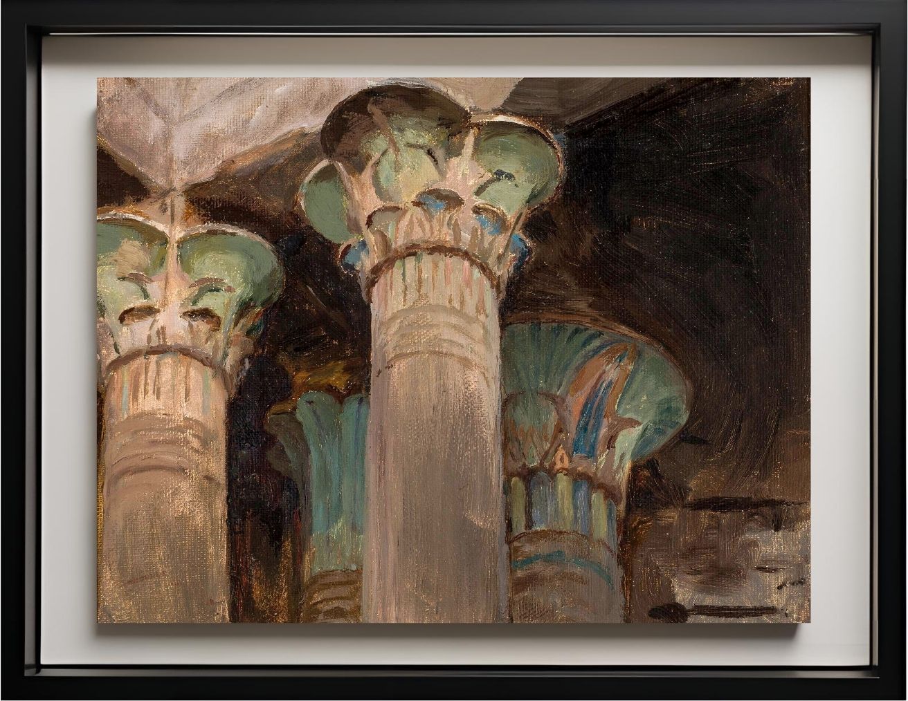 Isis – capitals in the temple of Isis. From the journey to Egypt