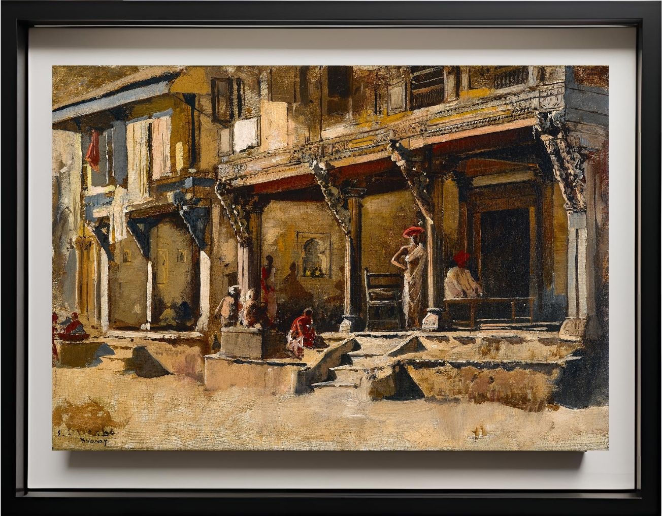 Merchants along a street in Bombay