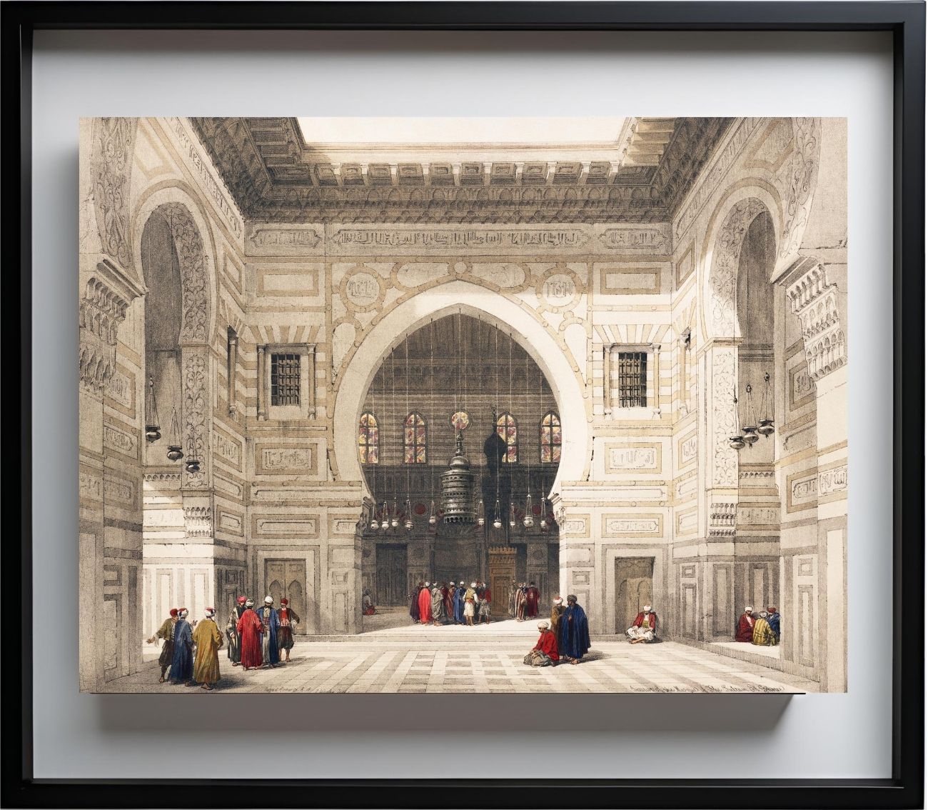 Interior of the mosque of the Sultan the Ghoree