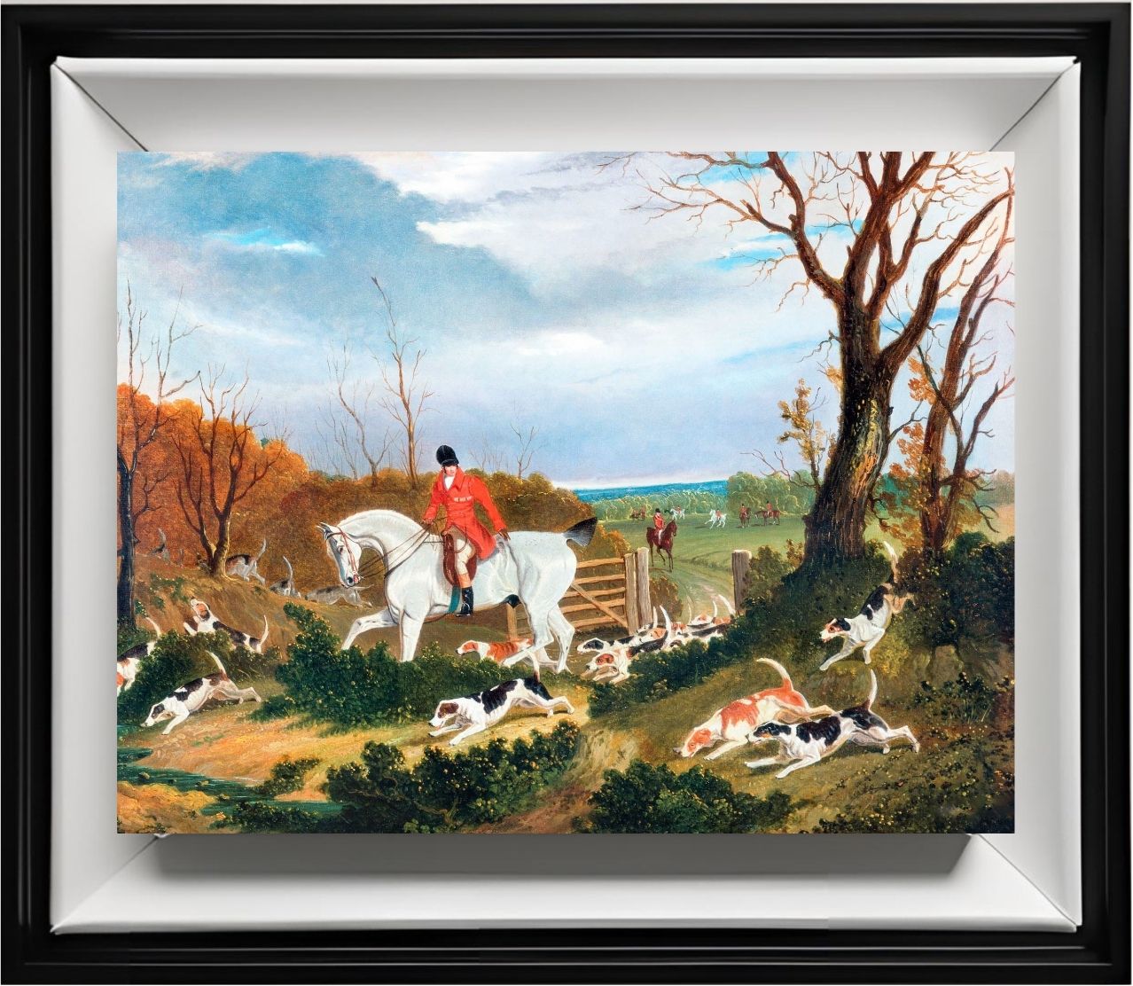 The Suffolk Hunt - Going to Cover near Herringswell