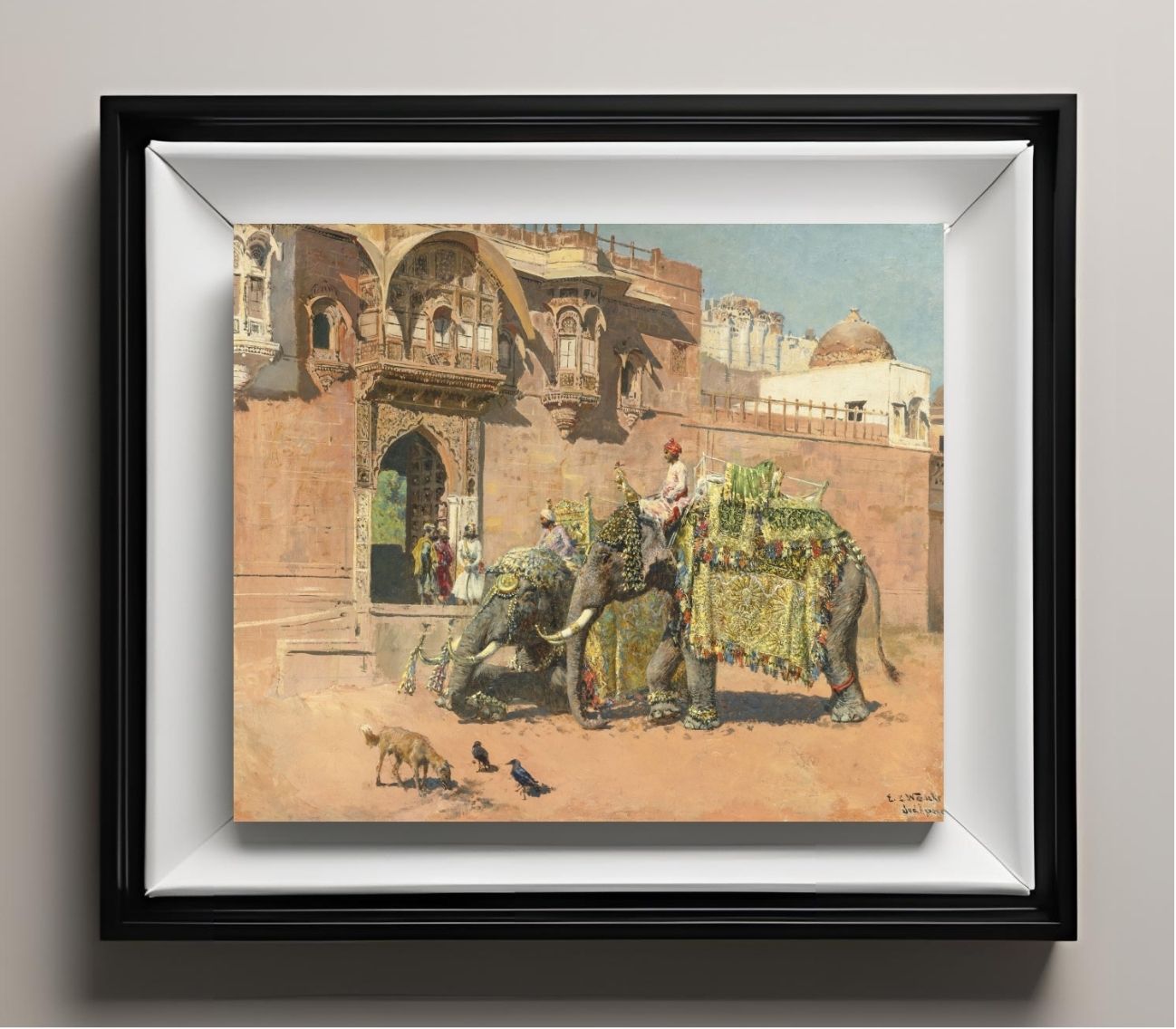 Les éléphants du Rajah de Jodhpore