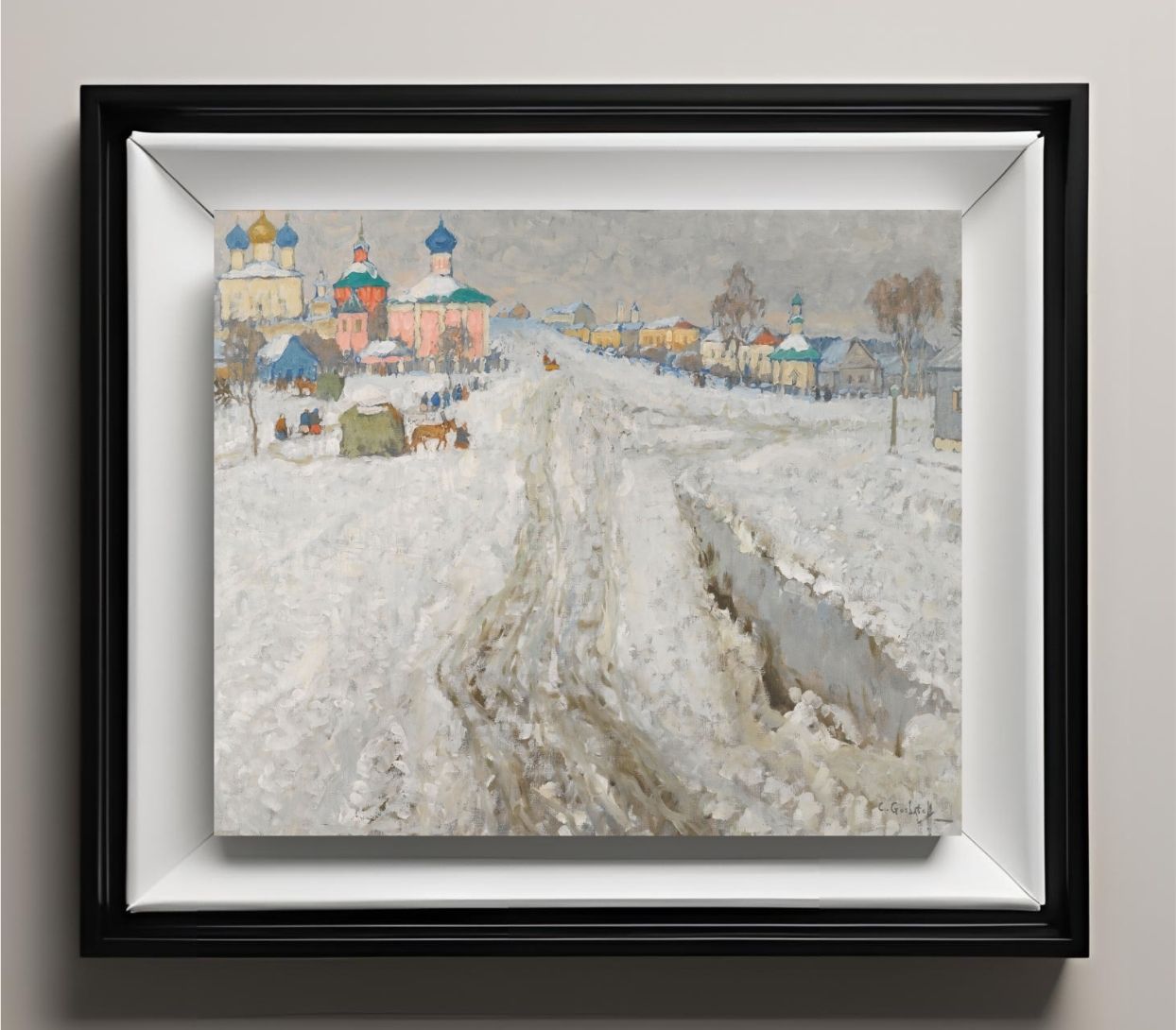 Russian Town Under The Snow