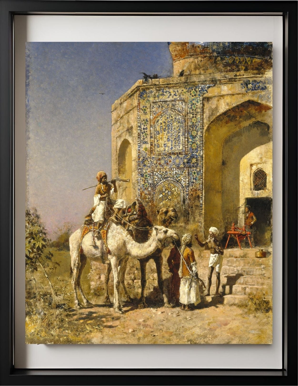 The Old Blue-Tiled Mosque Outside of Delhi, India