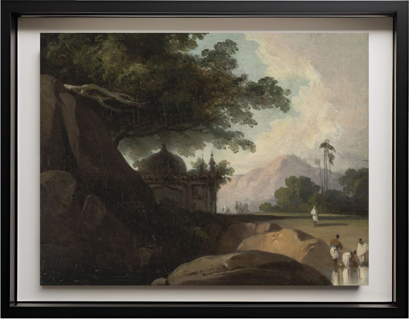 Indian Landscape with Temple
