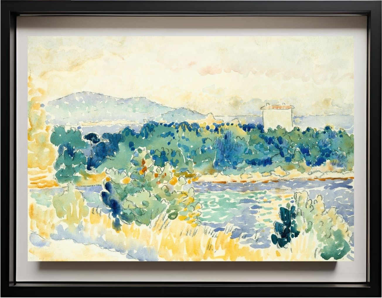 Mediterranean Landscape with a White House