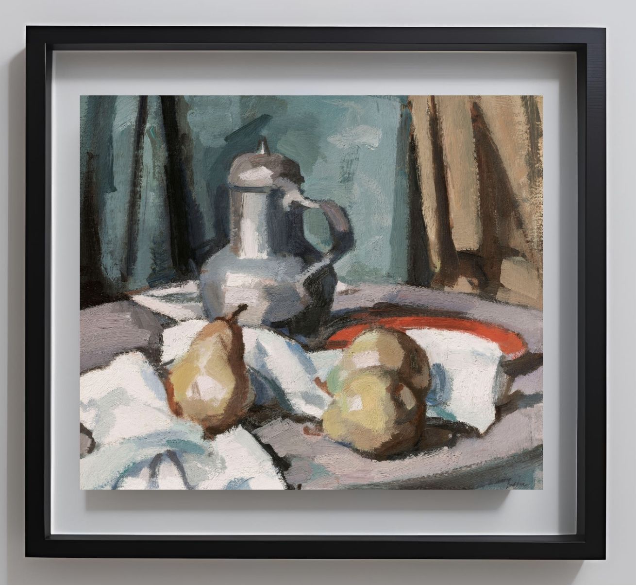 Pewter Jug and Pears