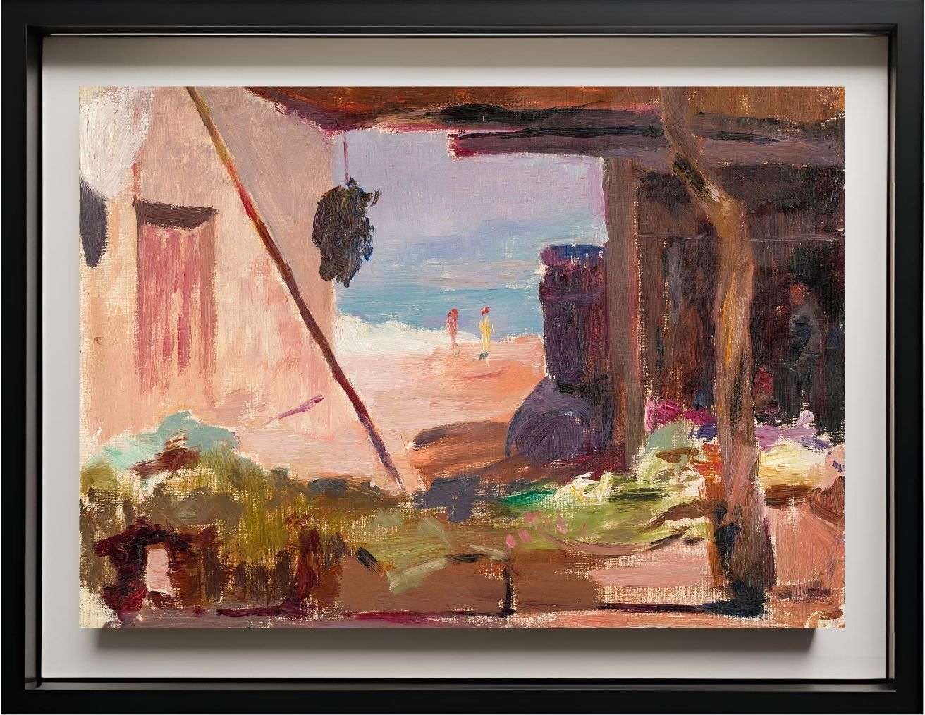 Fragment of buildings at the seaside. From the journey to Constantinople