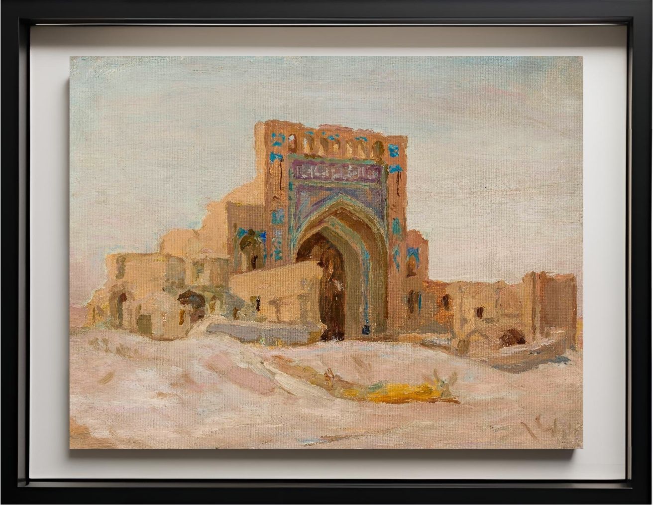 Old Persian mosque. From the journey to Turkestan