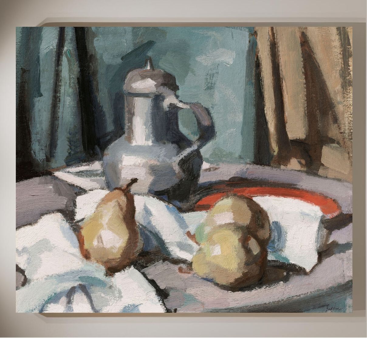 Pewter Jug and Pears