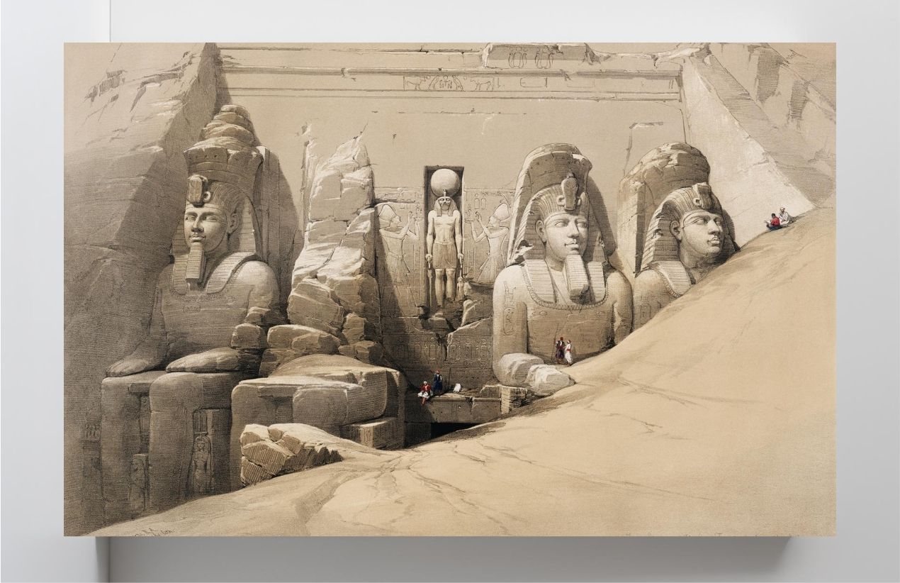 Front elevation of the Great Temple of Aboosimble Nubia