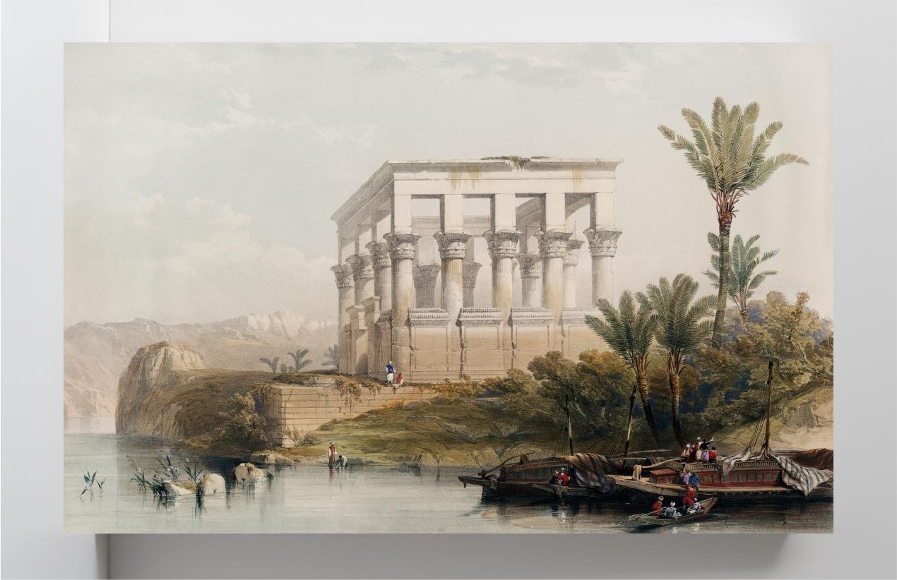 The hypaethral temple at Philae called the Bed of Pharaoh