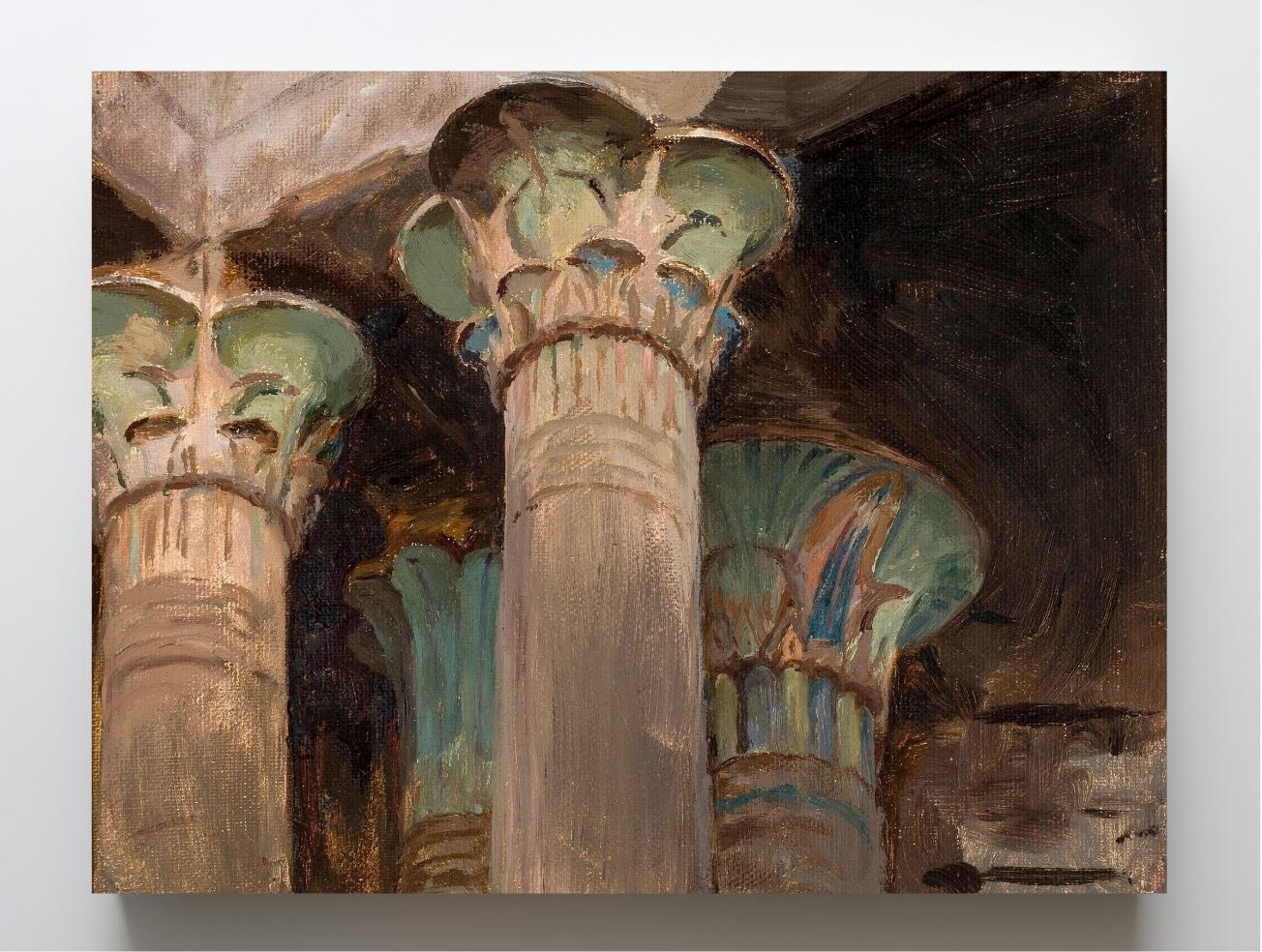Isis – capitals in the temple of Isis. From the journey to Egypt