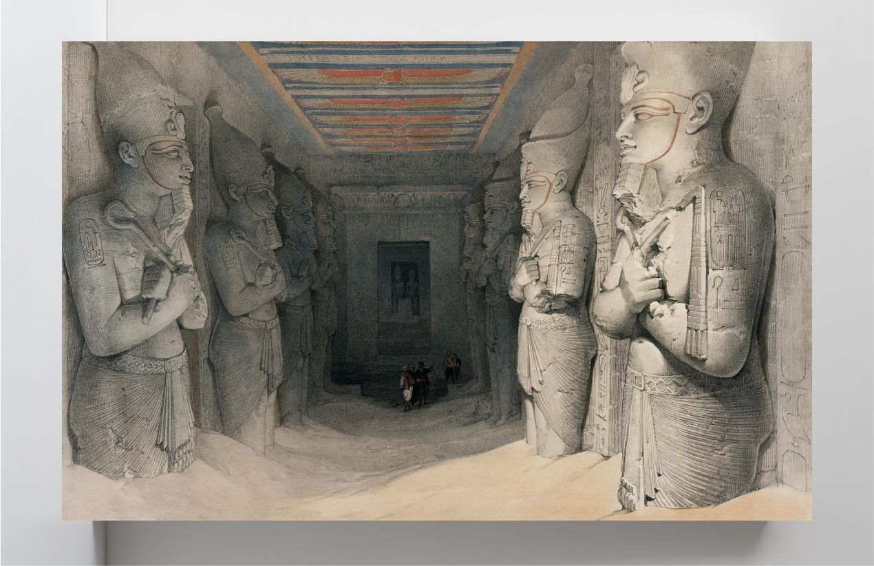 Interior of the Temple of Aboo Simbel Nubia