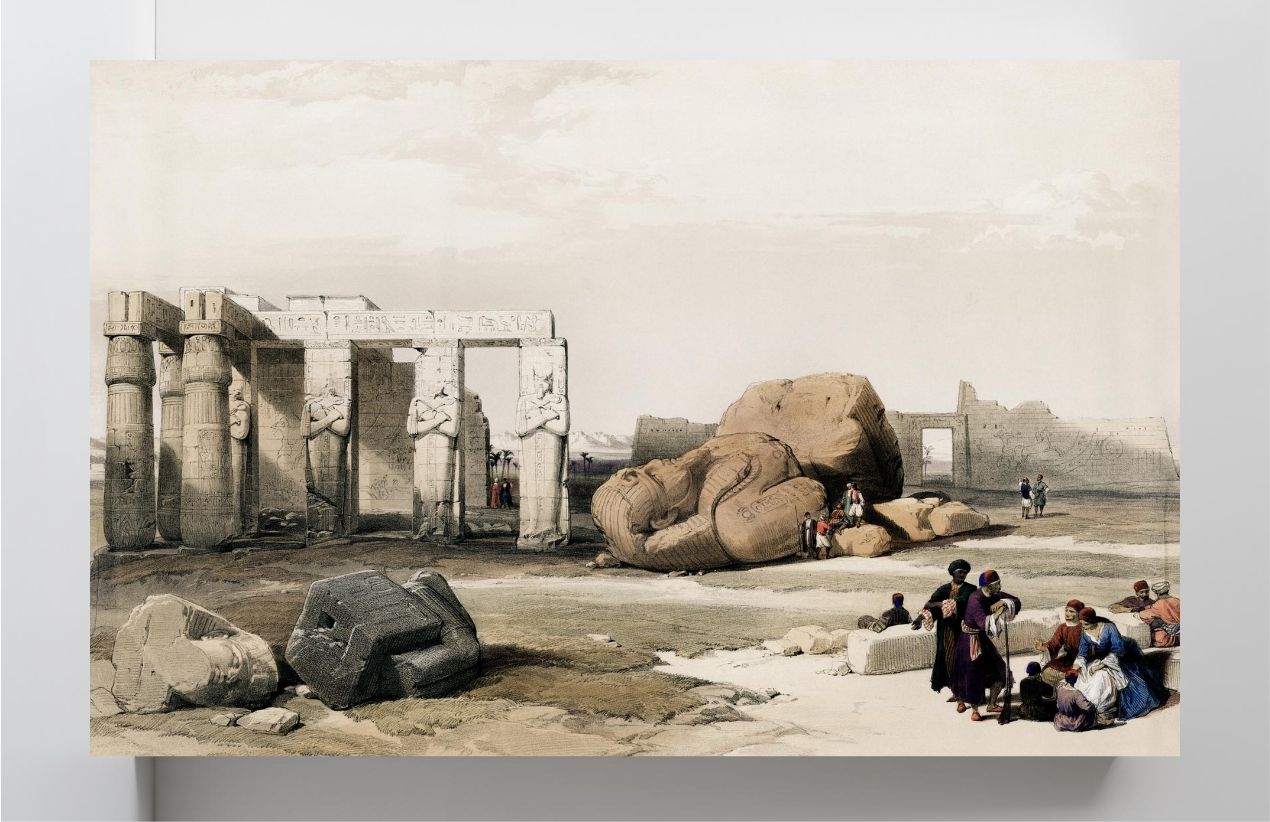 Fragment of the Great Colossi at the Memnonium Thebes