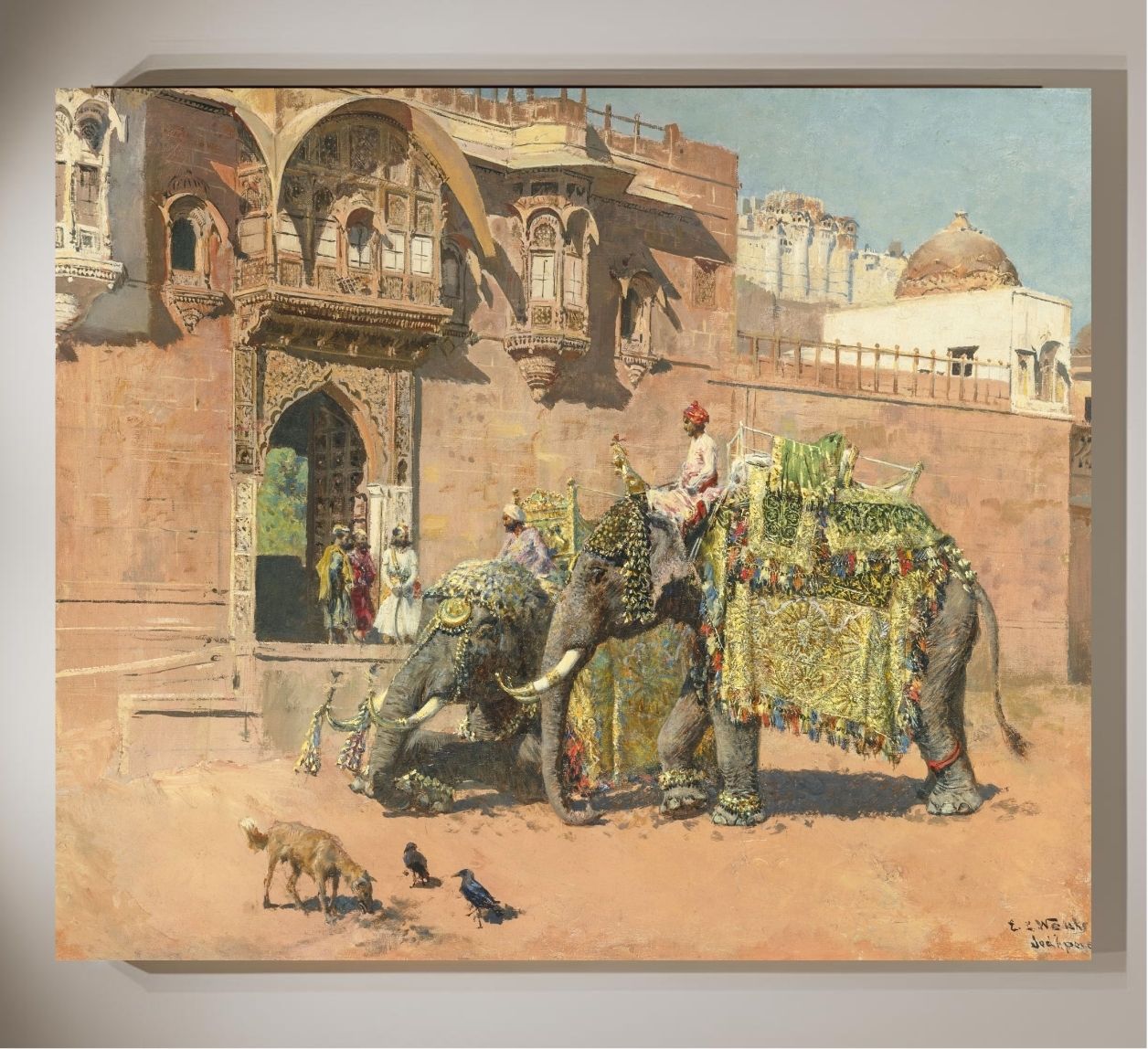 Les éléphants du Rajah de Jodhpore