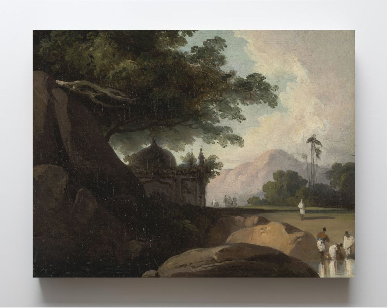 Indian Landscape with Temple