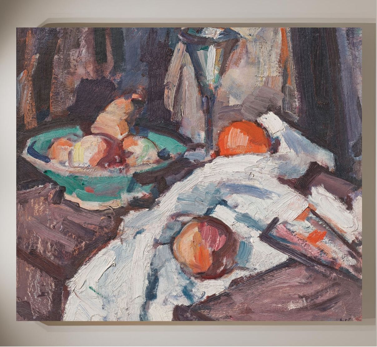 Still Life with Wine Glass and Fruit