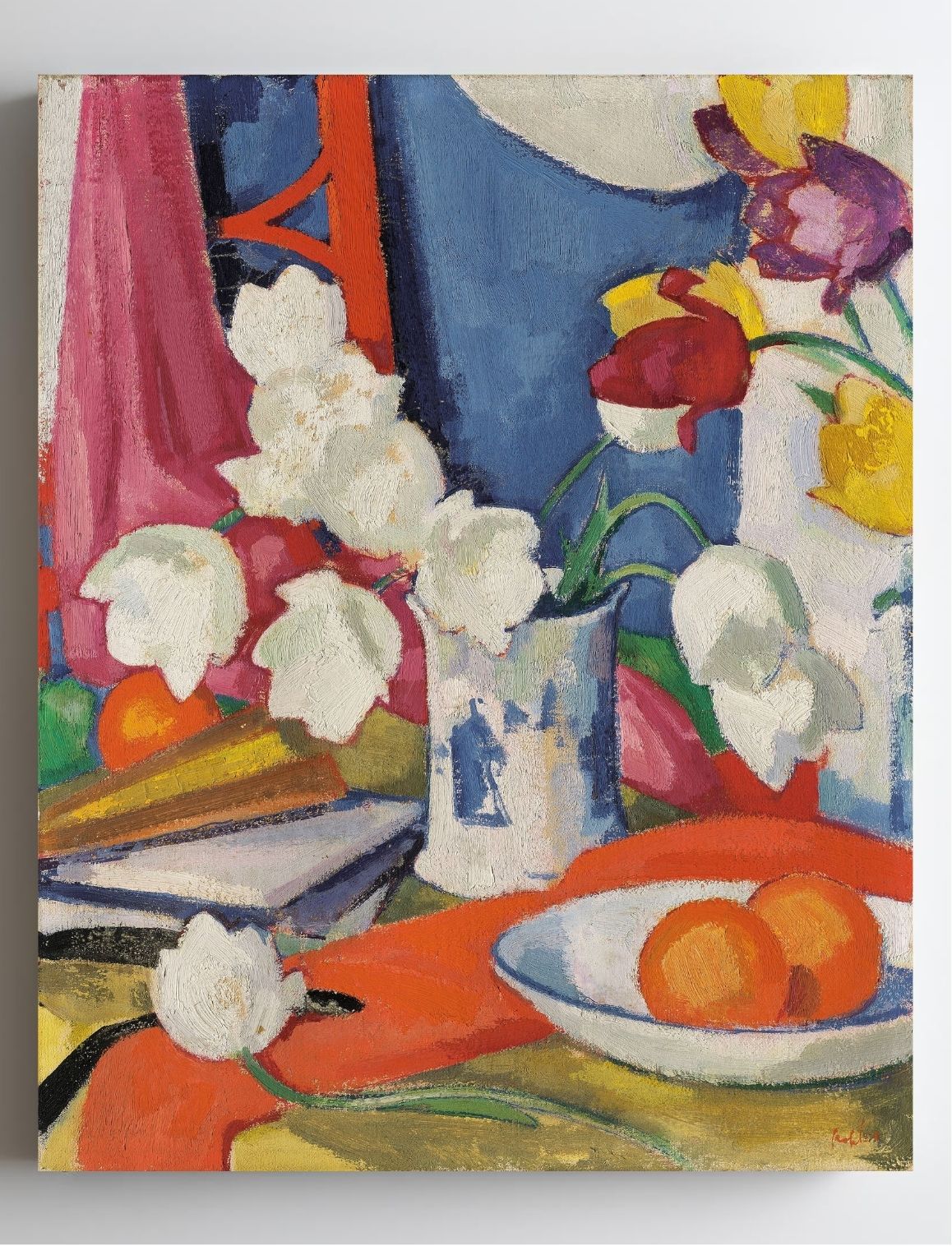 Red and White Tulips