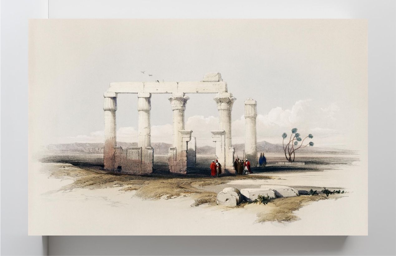 Remains of the Temple of Medamout at Thebes