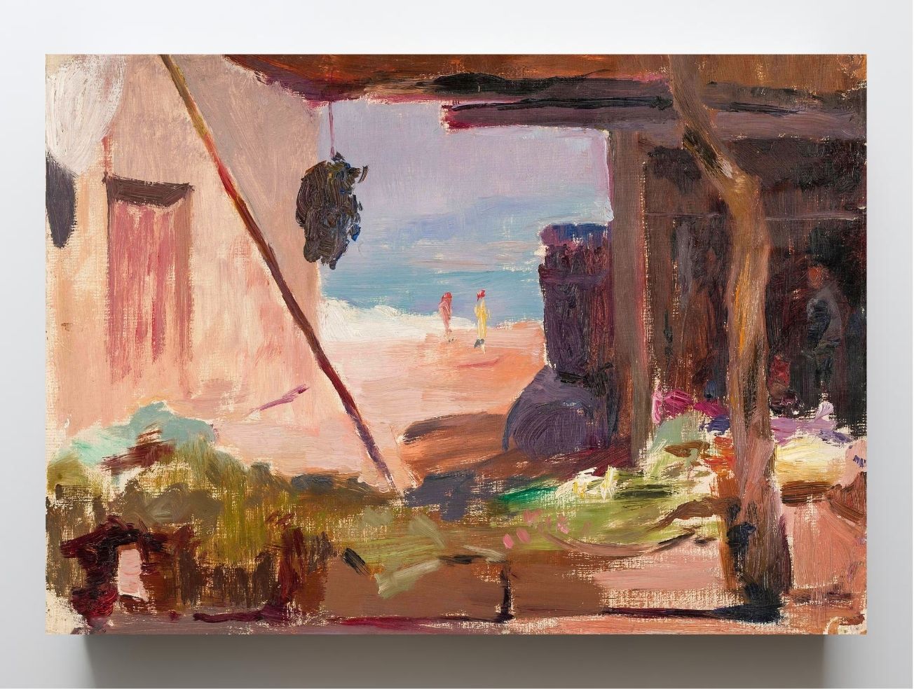 Fragment of buildings at the seaside. From the journey to Constantinople