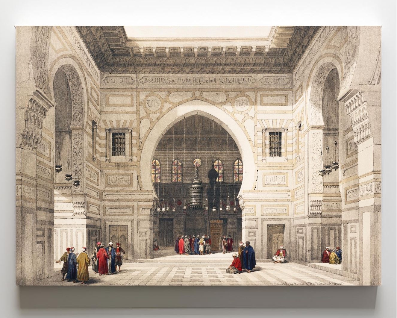 Interior of the mosque of the Sultan the Ghoree
