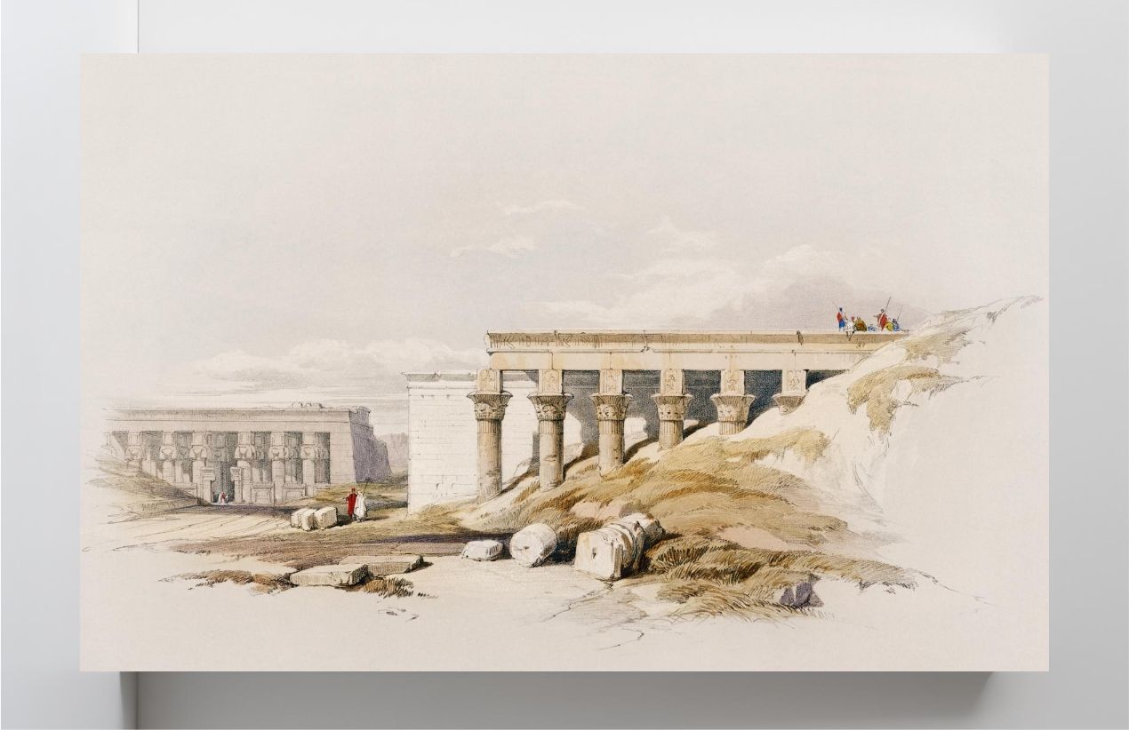 Lateral view of the temple called the Typhonaeum at Dendera (Dandara)