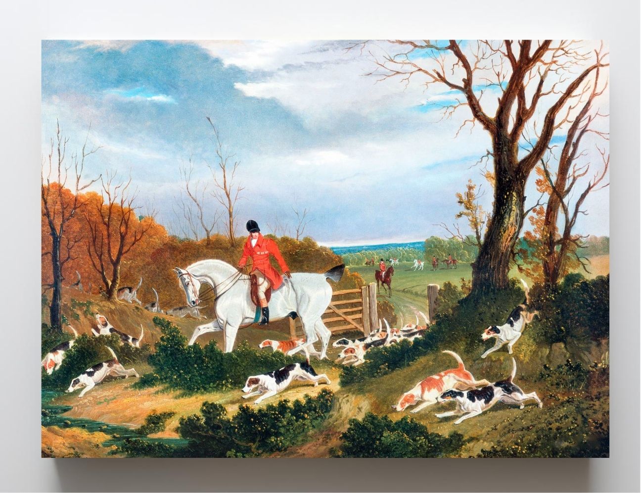 The Suffolk Hunt - Going to Cover near Herringswell